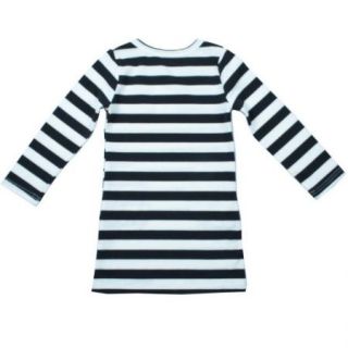 Girls Kids Top Eyes Stripe Dress Age4 5Y Long Sleeve School Party Casual Clothes