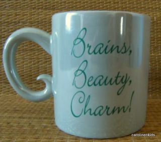 Green Disney Snow White Coffee Mug Cup Brains Beauty Charm Princess Cartoon