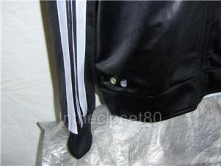New Adidas Chile 62 Mega Vario Mens Track Top Jacket Black White Gold