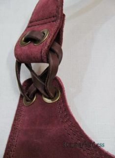 Lucky Brand HKRUD482 Suede Leather Handbag Purse $168