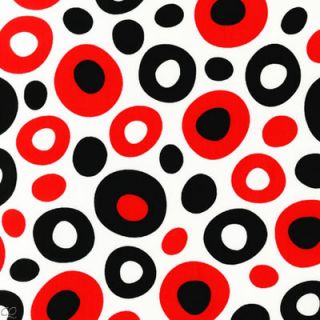 Dr Seuss Celebrate Large Dots Black White Red Robert Kaufman Quilt Fabric