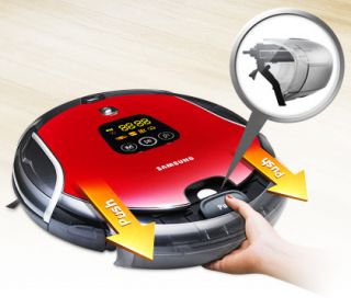 â˜…new Genuine Samsung VC RM72VR Robot Vacuum Cleaner Smart Tango Super Slim Red