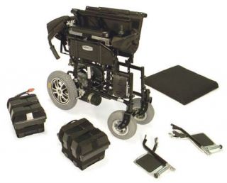 Active Care Wildcat 450 Heavy Duty Folding Power Chair Wheelchair 24" Seat 450lb