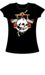 Lost Soul Skull Tattoo Flash T Shirt Rockabilly s XL