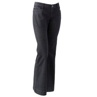 NWT LC Lauren Conrad Flare Slim Fit Wide Leg Stretch Denim Trouser Jeans