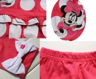 Girls Minnie Mouse Clothes Baby Top Dress Pants Legging Set 6M 3Y Summer Outfit