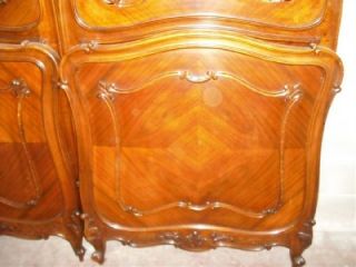 Pair of Victorian Walnut Carved Antique Beds 10IT081E BLOWOUT Sale
