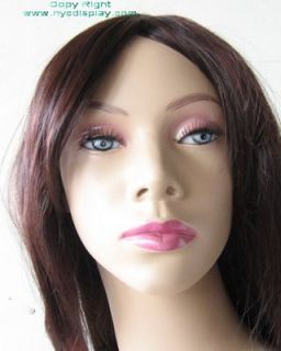 New 5'10"H Flesh Female Sexy Mannequin Torso w Wig S33