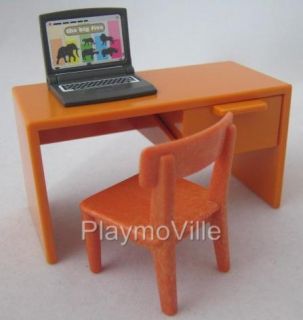 Playmobil Office Desk Computer New Dollshouse Fire Police Station Furniture