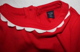 Baby Gap Penelope Girls Dress Clothes Size 5 Years 5T Christmas 2012 Tights Red