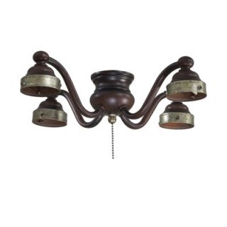 Minka Aire French Curl Four Light Branched Ceiling Fan Light Kit