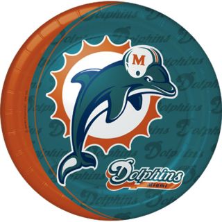 Miami Dolphins NFL Party Set 48 Paper Plates Napkins