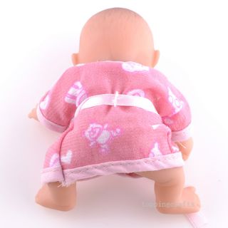 Precious Lifelike Polyethylene Reborn Lifelike Baby Doll With Pink Clothes T8602