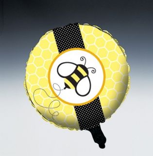 Buzz Baby Shower Summer Themed Bumble Bee Party Decoration Foil Helium Balloon