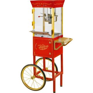 Popcorn Machine Pop Corn Machine Popper Cart Stand Nostalgia Electrics CCP 510