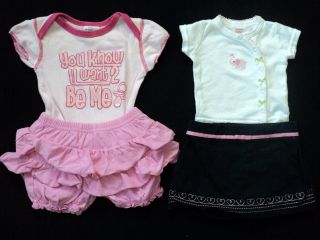76 PC Used Baby Girl Newborn Infant 0 3 Months Spring Summer Clothes Lot 0 3M