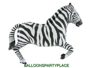 Zebra Birthday Supplies Balloon Black White Stripes Party Decorations New Jumbo