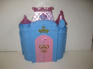 Barbie Disney Princess Castle Dollhouse Built in Furniture Lot Xmas Toy Lot