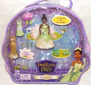 Disney Princess Tiana and The Frog Mini Doll Set Polly Pocket New