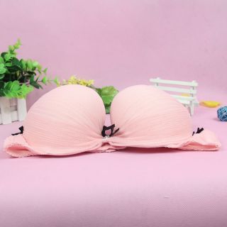 1pcs Brand New Sexy Lace Ladies Push Up Padded Underwier Bra Size 38AA Pink Hot