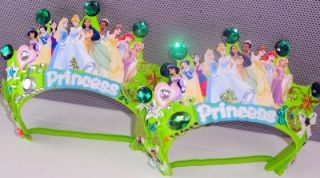 10 Disney Princess Tiaras Party Hats Favors Ten Princesses Mulan Pocahontas OOAK