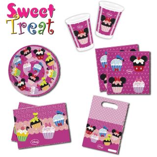 Disney Minnie Mouse Sweet Treats Pink Childrens Party Tableware Decorations