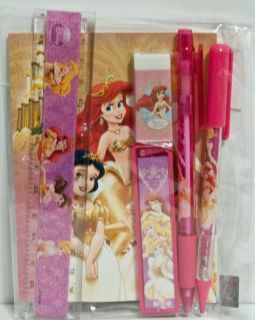 Disney Princess Ariel Snow White Stationary Set Party School Supplies
