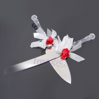New Wedding Party Cake Knife Server Set Stainless Steel Optional Styles