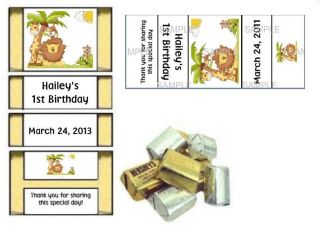 Jungle Safari Monkey Baby Shower Birthday Party Favor Games Labels Personalized