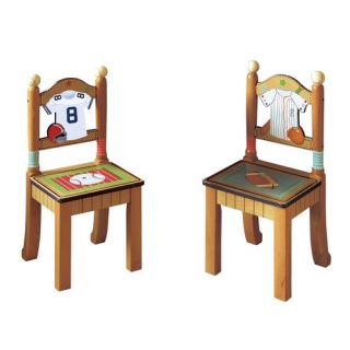 Little Sports Fan Kids Desk Chairs (Set of 2)