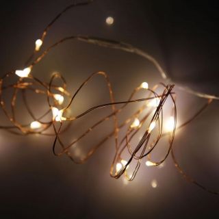 Red Green Blue White Battery Operated Mini LED Copper Wire Christmas Lamp Lights