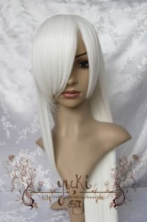 Vocaloid Bleach Yowane Haku Miku Cosplay Wig Costume Party Long White Hair Coser