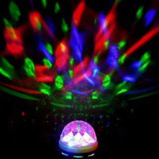 E27 RGB Crystal Magic Ball Stage Lights LED Rotating Lamp for Party Disco DJ Bar