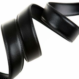 Genuine Mens Premium Stylish Fashion Automatic Buckle Leather Belt Casual Formal