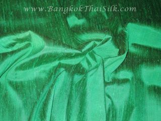Emerald 100 Silk Dupioni Craft Dress Drape Skirt Gown