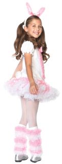 Fluffy Bunny Toddler Girls Halloween Costume 3T 4T New