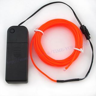 LED El Wire Neon Light 3M Glow Rope Tube Car Dance Party 10 Colors New