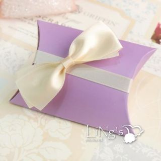 Cute Anti Scratch Pillow Clear Kraft Box Wedding Party Favor Gift Candy Boxes