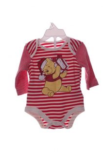 Disney Baby Infant Girl Boys Winnie The Pooh Christmas Shirt NB 3 6 9 Months New