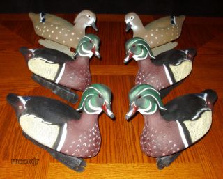 Avery Greenhead Gear GHG Wood Duck Decoys 6 New Keels