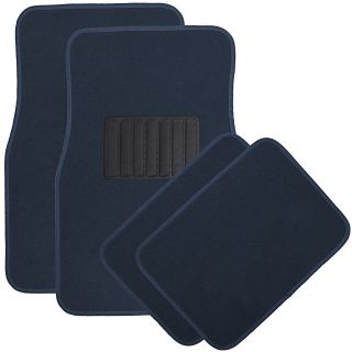Solid Blue Metro Mat 4 PC Pads Liner Car Floor Mats C XL Carpet