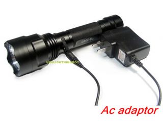2000 Lumen Zoomable CREE Q5 LED Rechargeable Flashlight Torch Light 2 Charger D8