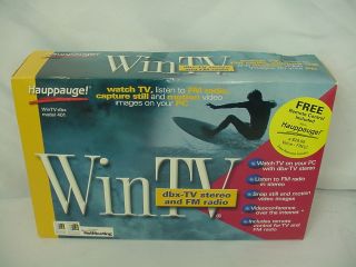 New Haupauge WinTV 401 TV and FM Radio Tuner Card New with Remote CD Cables