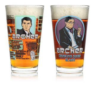 Official FX Sterling Archer Isis Drinking Game Pint Beer Glass