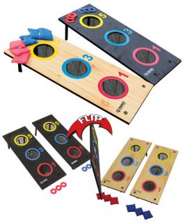 Bean Bag Hole Toss and Washer Toss Combo Two Fun Party Sports Yard Games in One
