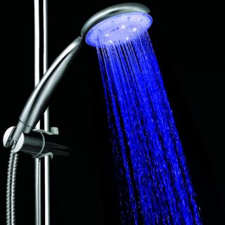 Bathroom Bath Water Glow LED Light Temperature Sensor Faucet Shower Head 3 Color