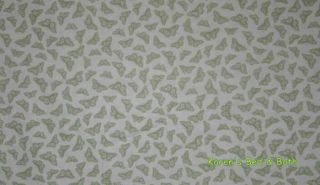 Summer Spring Butterfly Sage Green Curtain Valance New