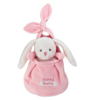 Kids Preferred Plush Pink Bunny Special Delivery Rattle Toy Easter Girls