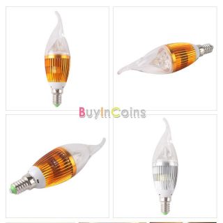 AC220V 12W 4 3W LED E14 Dimmable Candle Chandelier Lamp Warm Cool White Light