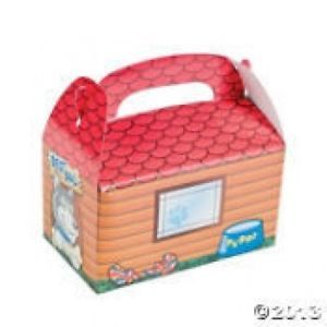 6 Puppy Dog House Goody Treat Boxes Kids Birthday Party Favors Toys Candy Gifts